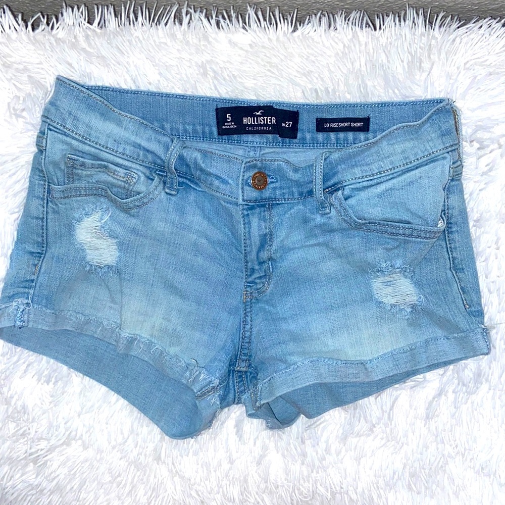 Hollister light-washed denim shorts